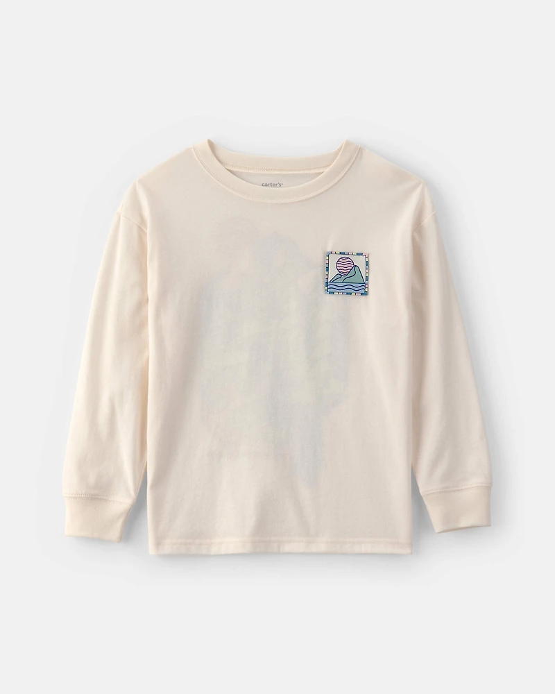 Boys Landscape Long-Sleeve Graphic Tee - Ivory