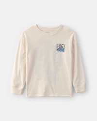 Boys Landscape Long-Sleeve Graphic Tee - Ivory