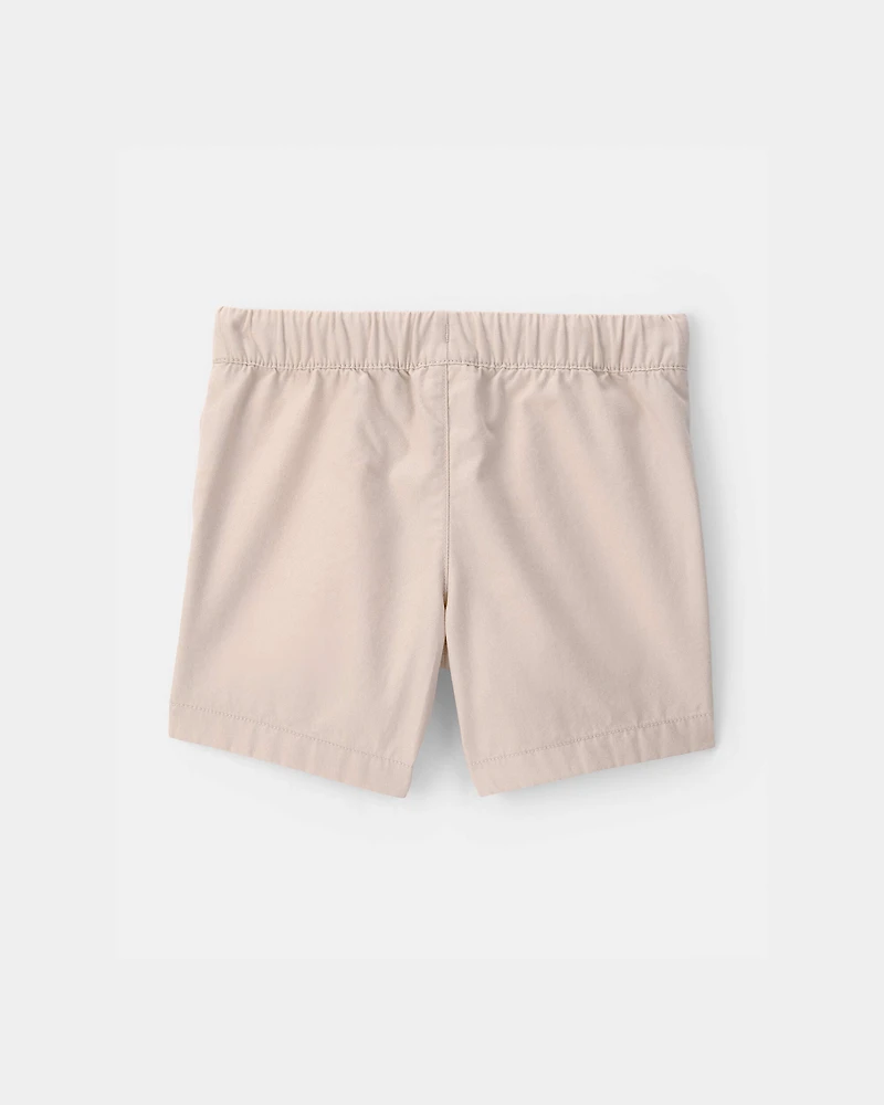 Baby Boy Canvas Shorts - Khaki