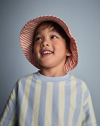 Toddler Boy Relaxed Tee Stripes - Blue/Yellow