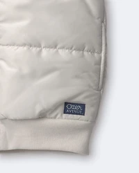 Toddler Sherpa Ski Puffer Vest - Cream