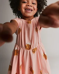 Toddler Girl Avenue Twirl™ Dress Bee Print - Light Pink