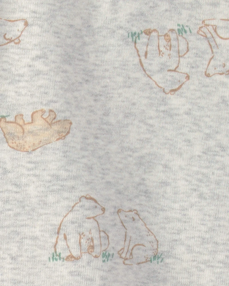 Baby 4-Piece Bear Long-Sleeve Layering Set - Grey