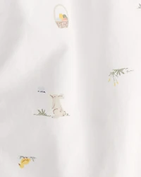 Baby Boy 2-Piece Bunny Bodysuit & Suspender Pant Set - Cream/Khaki