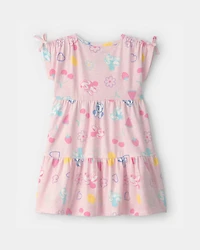Toddler Girl Disney© Minnie Mouse Fruit Dress - Pink