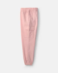 Girls 2-Piece 'Love' Fleece Long-Sleeve Top & Pant Set - Pink