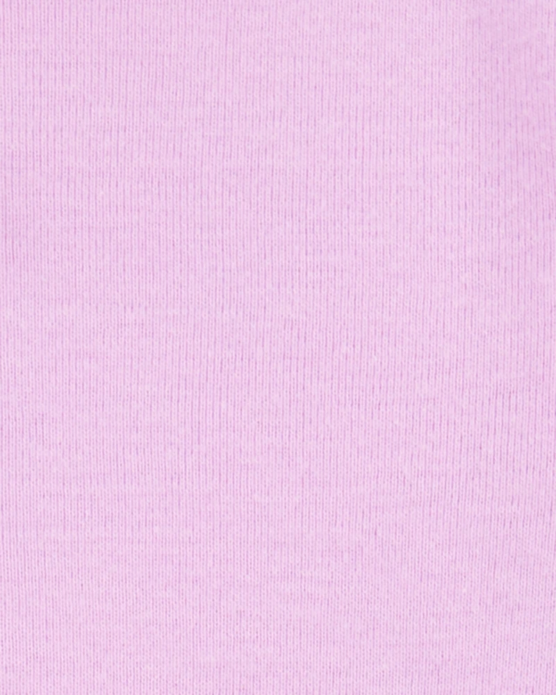 Baby Girl 5-Pack Solid Short-Sleeve Cotton Bodysuits