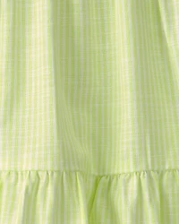 Toddler Girl Striped Tiered Dress - Green