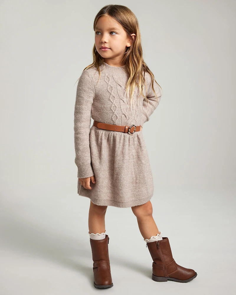 Toddler Girl Fashion Boots - Brown