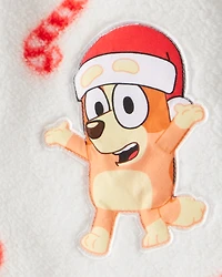 Toddler Girl Bluey™ Sherpa Hooded Zip-Up Jacket