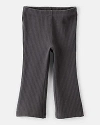 Baby Girl Cotton Flare Active Pants - Black