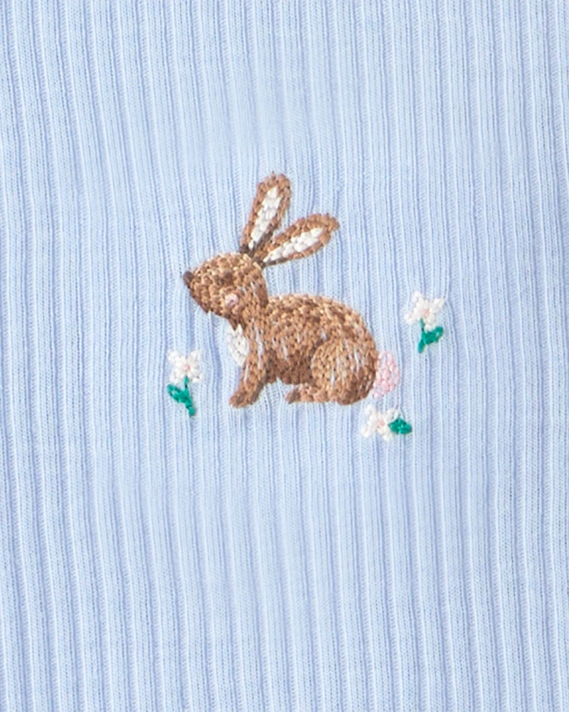 Girls 2-Pack Easter Bunny Loose Fit Night Gown - Pink/Blue