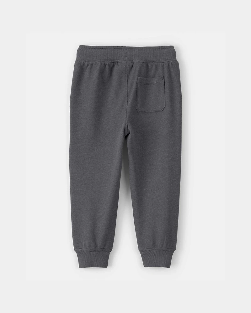 Toddler Boy French Terry Joggers - Grey