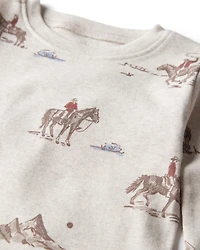 Toddler 2-Piece Organic Cotton Pajamas Western Rodeo