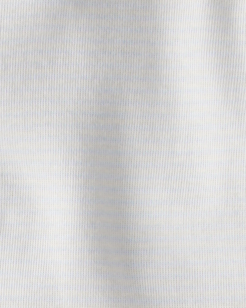 Baby 4-Pack Snack Time Long-Sleeve Multipack Bodysuits - Blue/White/Brown