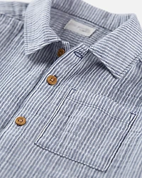 Toddler Boy 2-Piece Organic Cotton Striped Set