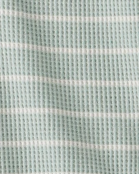 Baby Boy Stripe Thermal Bodysuit & Pant Set - Green