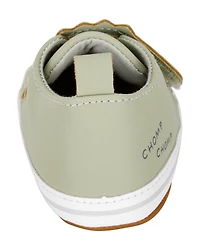 Baby Dinosaur Slip-On Shoes - Olive