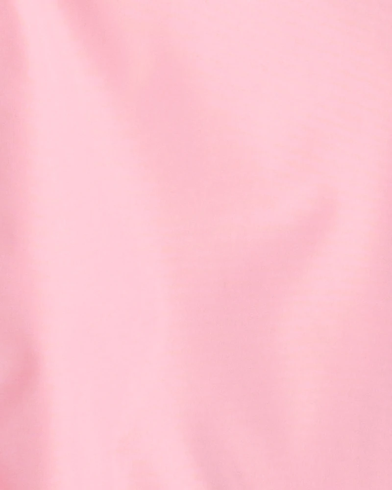 Girls Solid Rain Jacket - Pink