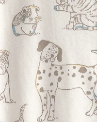 Baby Organic Cotton Sleeper Pyjama Pet-Print