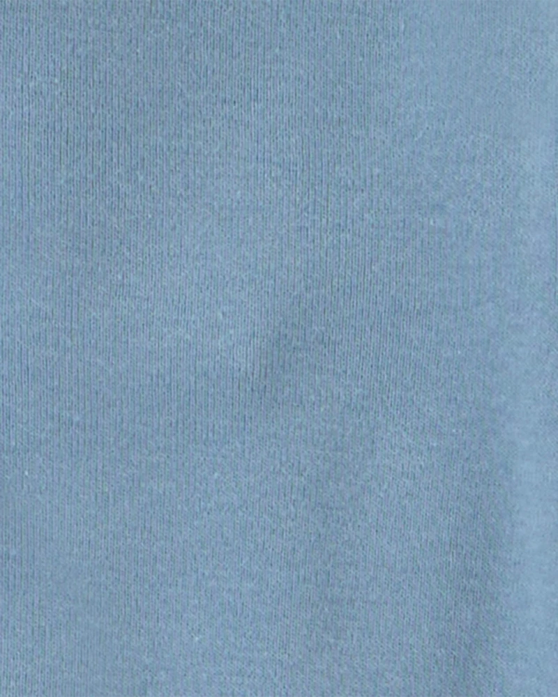 Baby Boy 6-Pack Bear Long-Sleeve Bodysuits - Blue/White