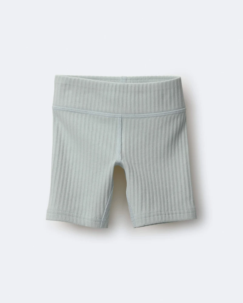 Toddler Girl Brooklyn Bike Shorts - Light Blue
