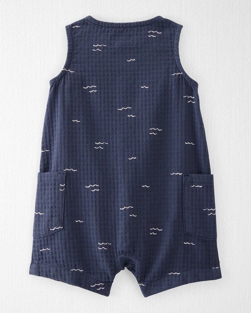 Baby Organic Cotton Gauze Romper