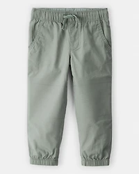 Toddler Boy Cotton Pull-On Fashion Pants - Green