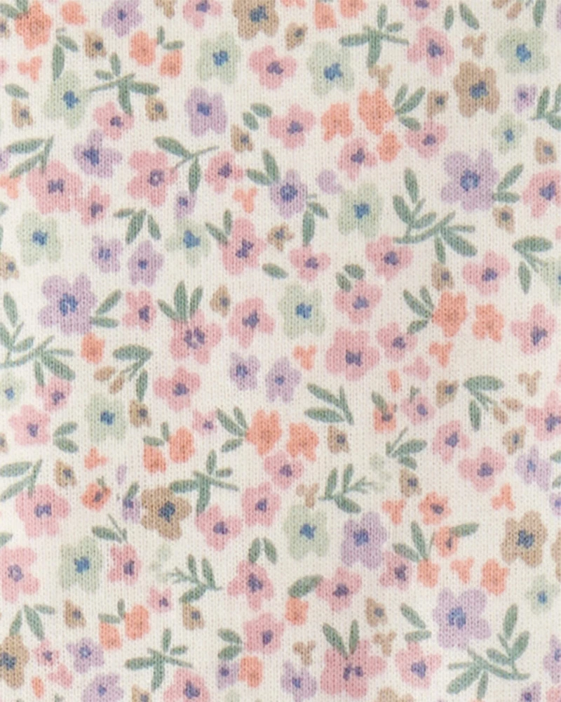 Kid Floral Print Organic Cotton 2-Piece Pyjamas