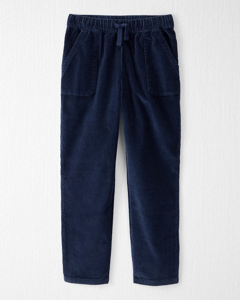Kid Organic Cotton Corduroy Drawstring Pants