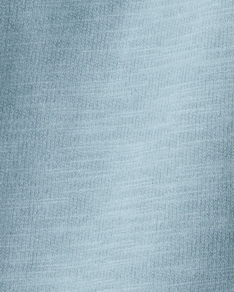 Toddler Girl 100% Cotton Wide-Leg Pants - Blue