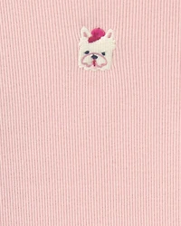 Toddler Girl Dog Long-Sleeve Top - Pink