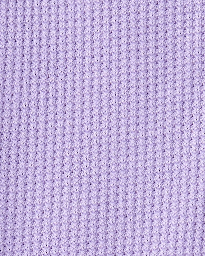 Baby Girl PurelySoft Long-Sleeve 2-Way Zip 1-Piece pyjamas - Purple