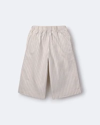 Toddler Girl Sailor Pant Stripes - Cream/Grey