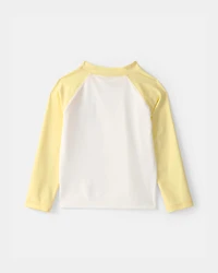 Toddler Boy Lemon Long-Sleeve Rashguard - Yellow/White