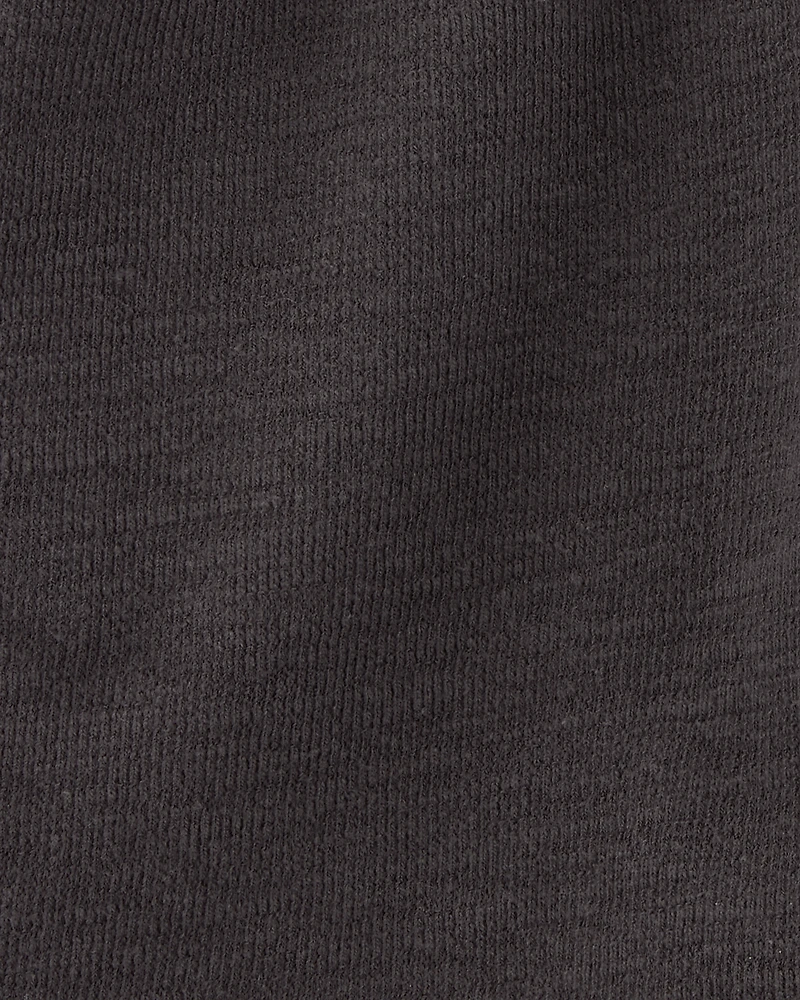Baby Pull-On Cotton-Blend Shorts - Black