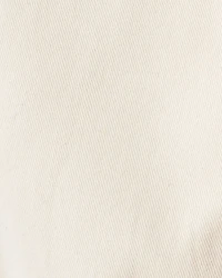 Toddler Girl Cotton Cargo Joggers - White