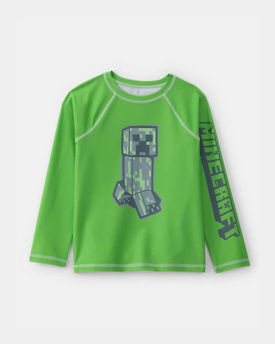 Boys Minecraft® Rashguard - Green