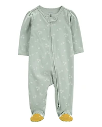 Baby Bee Zip 2-Way Cotton Sleeper