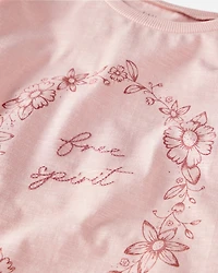 Girls Organic Cotton Free Spirit Long-Sleeve Jersey Tee