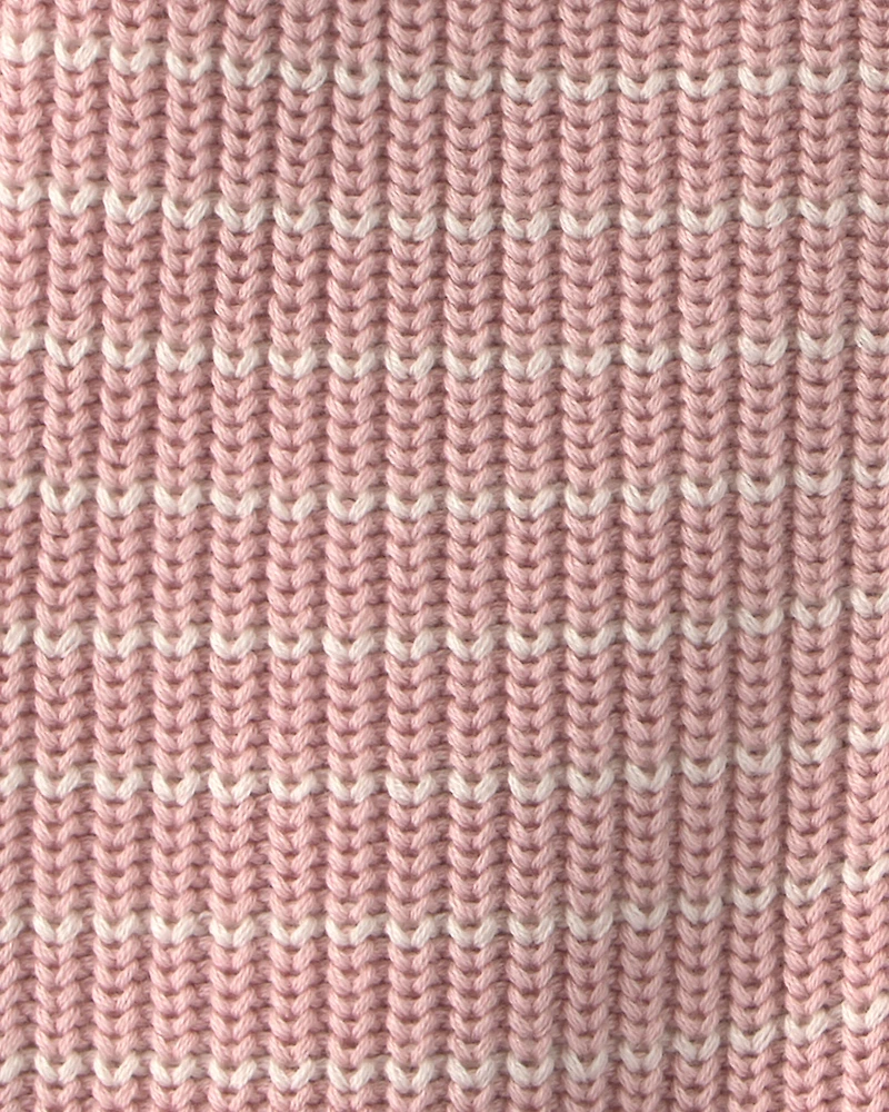 Baby Girl Organic Cotton Sweater Knit Jumpsuit