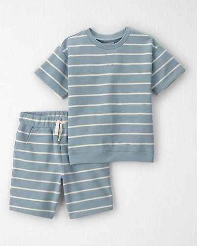 Kid 2-Piece Organic Cotton Striped Set