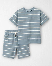Kid 2-Piece Organic Cotton Striped Set