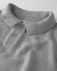 Toddler Boy Organic Cotton Sweater Knit Polo