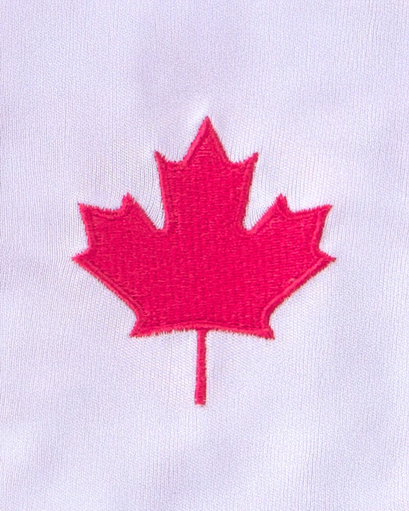 Kids 2-Piece Umbro Canada Soccer Jersey & Short Set - Red/White/Black