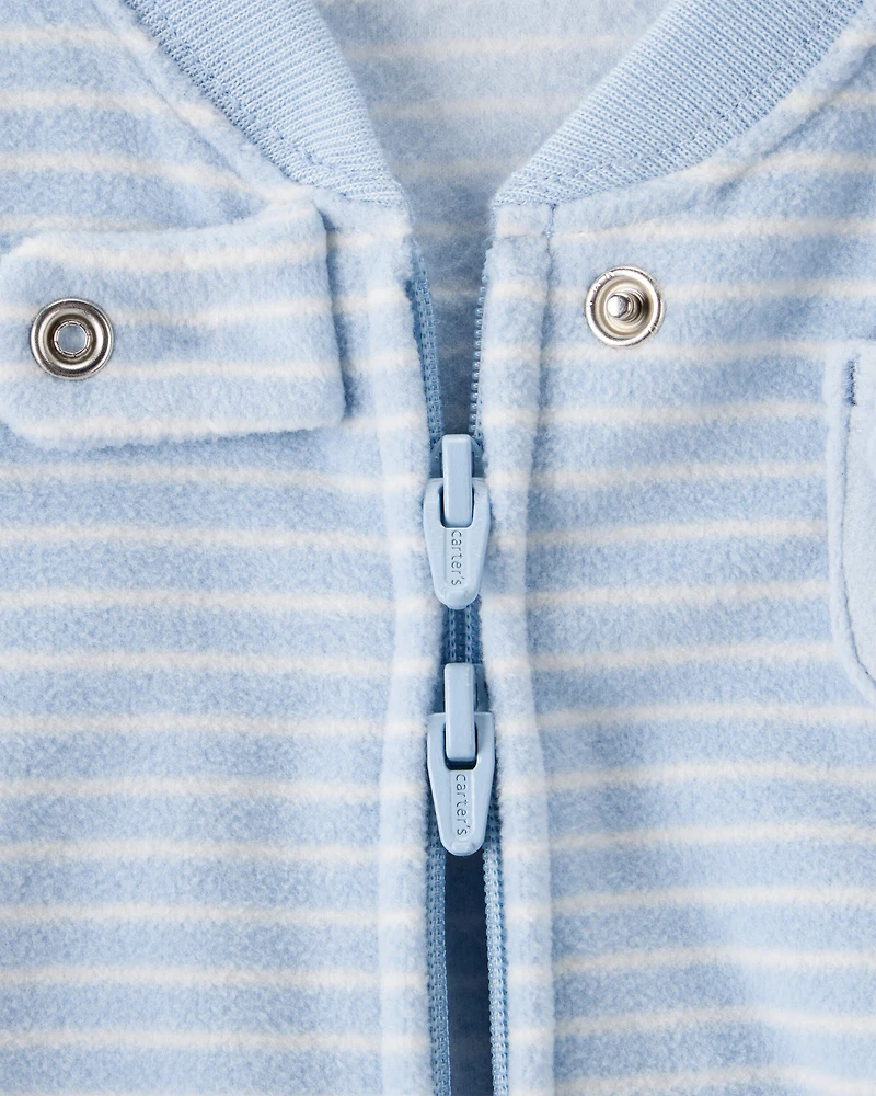 Baby Dog Loose Fit Long-Sleeve Wearable Blanket - Blue