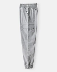 Boys Cotton Fashion Cargo Pants - Grey