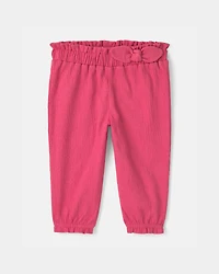 Baby Girl 2-Piece 'Mommy's Mini' Heart Bodysuit & Pant Set - Fuchsia/Cream
