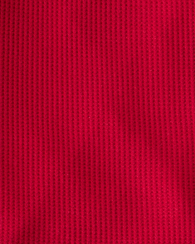 Kid Holiday Red PurelySoft Long-Sleeve Snug Fit 2-Piece Pajamas