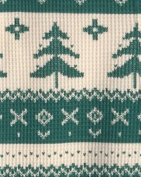 Baby Fair Isle Waffle Knit Sleeper Made with Organic Cotton